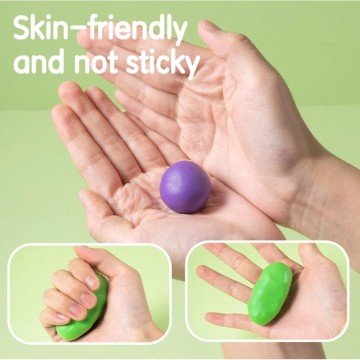 Фото1.Пластилiн Deli EH712-12 12 кол супермʼякий 160 гр