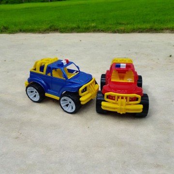 Фото1.Машинка пластикова Позашляховик Джип червоний кузов