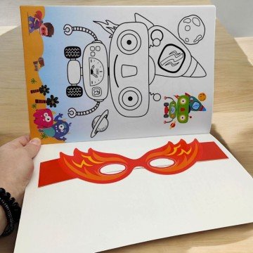 Фото1.Розмальовка з маскою 