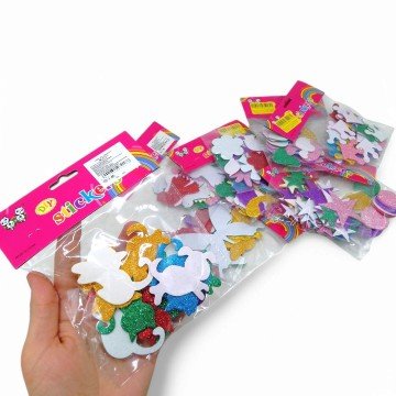 Фото1.Набір для творчості з фоамірану, на клейкій основі (смайл)