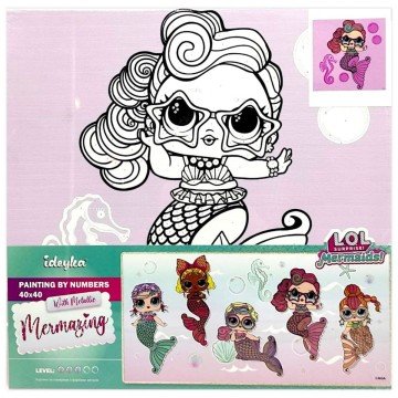 Фото1.Картина за номерами з фарбами металік 