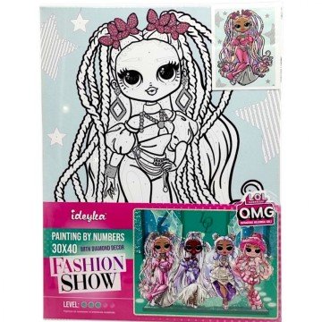 Фото1.Картина за номерами зі стразами 