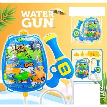 Фото1.Водний балон-рюкзак з пістолетом (синій)