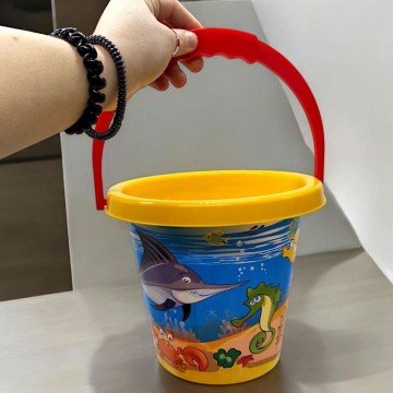 Фото1.Відерко морські мешканці (жовтий)