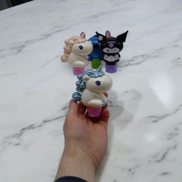 Фото1.Штампи-наліпки, Печатка Поні єдиноріг, Velcro Compression Mold (сіра)