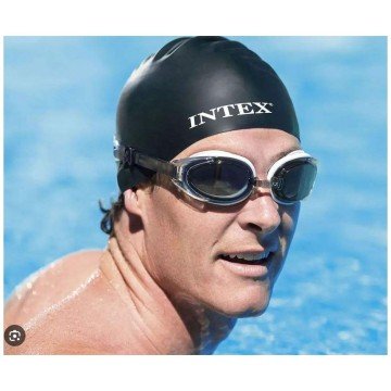 Фото3.Шапочка для плавання (від 8 років) біла Intex (260246)