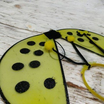 Фото2.Карнавальні крила Сонечко жовті 45 см