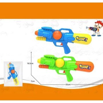 Фото1.Водний пістолет з накачуванням (35 см) синій