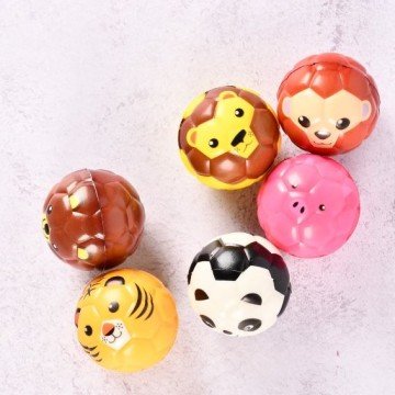 Фото1.Мʼячик фомовий розмір 7,6 см, MIX кольорів