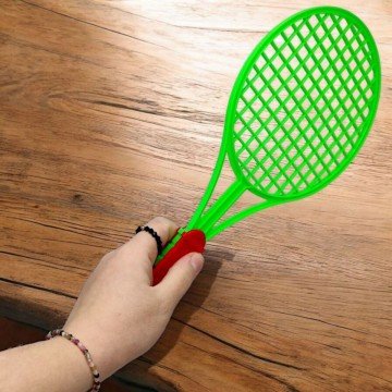 Фото1.Набір для бадмінтону дитячий (2 ракетки, воланчик і мʼячик)