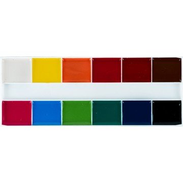 Фото2.Фарби аквар., картон.упак., б/п, 12 кол. HK