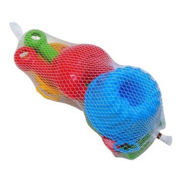 Фото1.Пісочний набір - граблі, лопатка, 3 пасочки