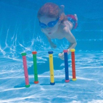 Фото1.Пiдводний набiр, палички для пірнання, 5 кольорiв