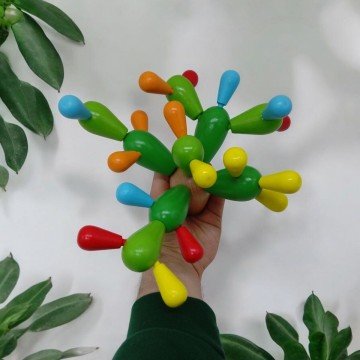 Фото1.Деревʼяна пірамідка-конструктор 