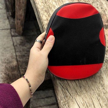 Фото2.Боксерський набір детский - рукавички та лапа (червоно-чорний)