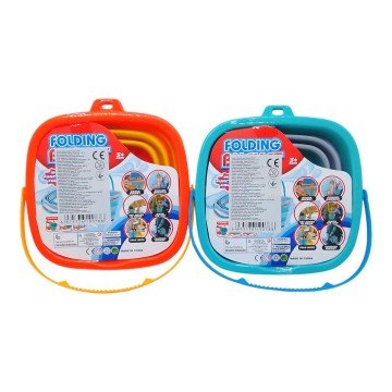 Фото1.Відро-трансформер, складне (помаранчеве)