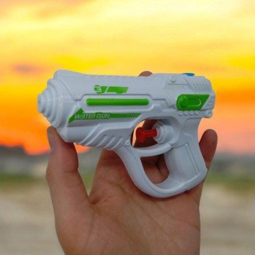 Фото1.Водний пістолет міні, довжина - 13 см, мікс, 1 штука