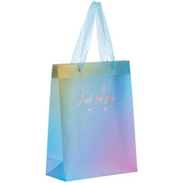 Фото1.Пакет пластиковий подарунковий 25х19см, Just for you-1