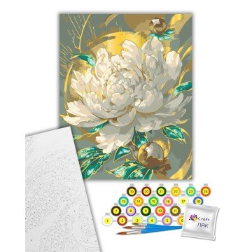 Фото1.Картина за номерами з фарбами металік 