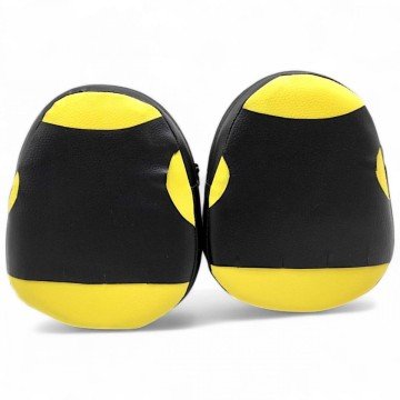 Фото2.Лапи боксерські, 2 штуки (жовто-чорні)