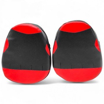 Фото2.Лапи боксерські, 2 штуки (червоно-чорні)