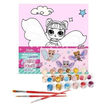 Фото1.Картина за номерами з фарбами металік 