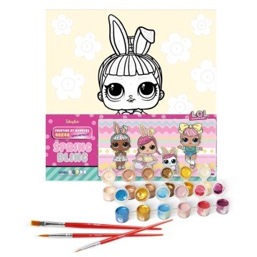 Фото1.Картина за номерами з фарбами металік 