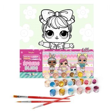 Фото1.Картина за номерами з фарбами металік 