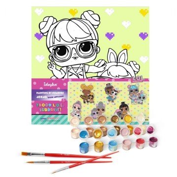 Фото1.Картина за номерами з фарбами металік 