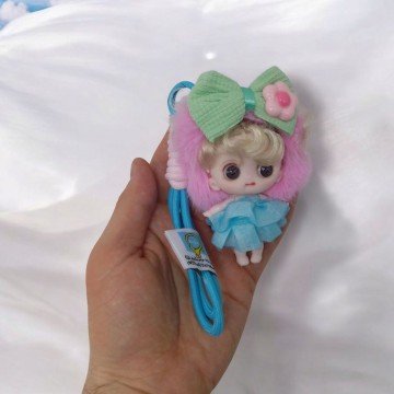 Фото1.Брелок “Лялька”, карабін, шнурок, в пакеті, 4 штуки