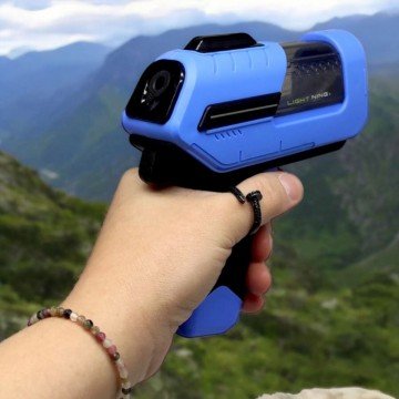 Фото1.Водний пістолет, механічний, 14 см (салатовий)