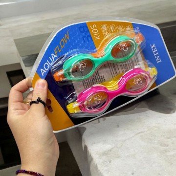 Фото1.Окуляри для плавання AquaFlow, 2 штуки, (3-8 років)