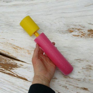 Фото1.Водна пушка поролонова 25,5 см, мікс видів