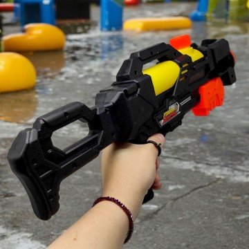 Фото1.Водна зброя (пістолет) з накачкою, 48 см, червоний