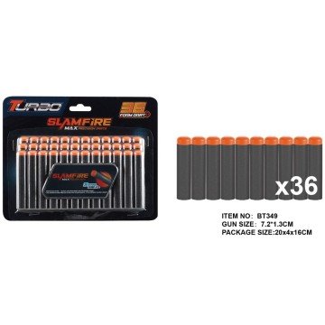 Фото1.Набір мʼяких набоїв, 36 штук, 7,2 х 1,3 см