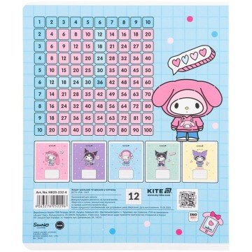 Фото1.Зошит 12 арк., кл., софт тач + УФ лак, HK-4