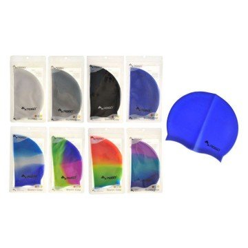 Фото1.Шапочка для плавання, силіконова, 14+ (чорна)