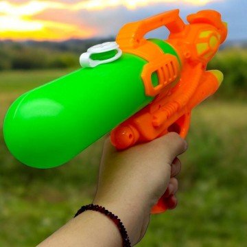 Фото1.Водяна зброя, 35 см (Зелений)