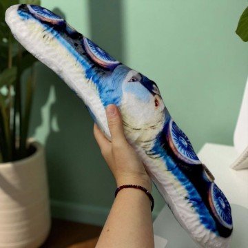 Фото1.Іграшка м’яконабивна «Бомбомбіні Гусіні» розмір 50см