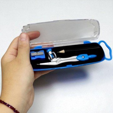 Фото2.Циркуль, стругачка,олівець, в боксі (МІКС ВИДІВ)