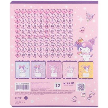 Фото2.Зошит 12 арк., кл., УФ лак + глітер, HK-3