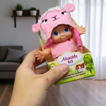 Фото2.ЛЯЛЬКА В КАПЕЛЮШКУ 14 см (БУЗКОВИЙ ЄДИНОРІГ)