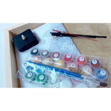 Фото1.Картина за номерами (годинник) 