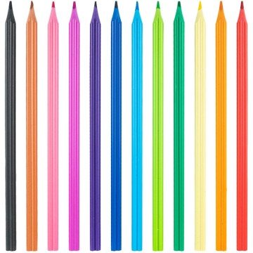 Фото1.Олівці кольорові пластикові, 12шт Kite Heart