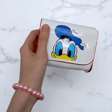 Фото1.Сумочка лакована Дональд Дак, 11,5 см (БІЛА)