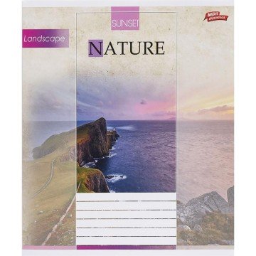 Фото1.Зошит кольоровий 12 аркушів, клітинка (20 штук в упаковці)