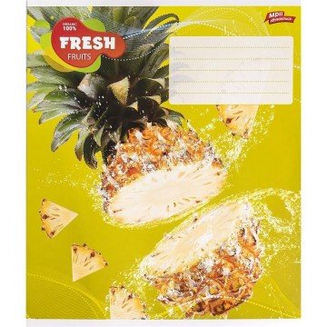 Фото1.Зошит кольоровий 18 аркушів, клітинка (20 штук в упаковці)