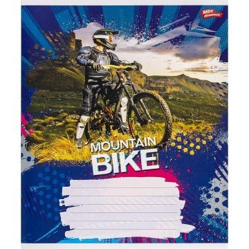 Фото1.Зошит кольоровий 18 аркушів, лінія (20 штук в упаковці)