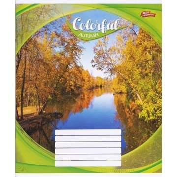 Фото1.Зошит кольоровий 24 аркушів, клітинка (16 штук в упаковці)