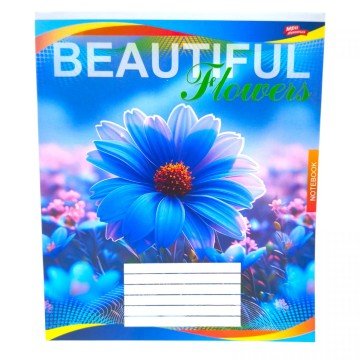 Фото1.Зошит кольоровий 48 аркушів, клітинка (16 штук в упаковці)